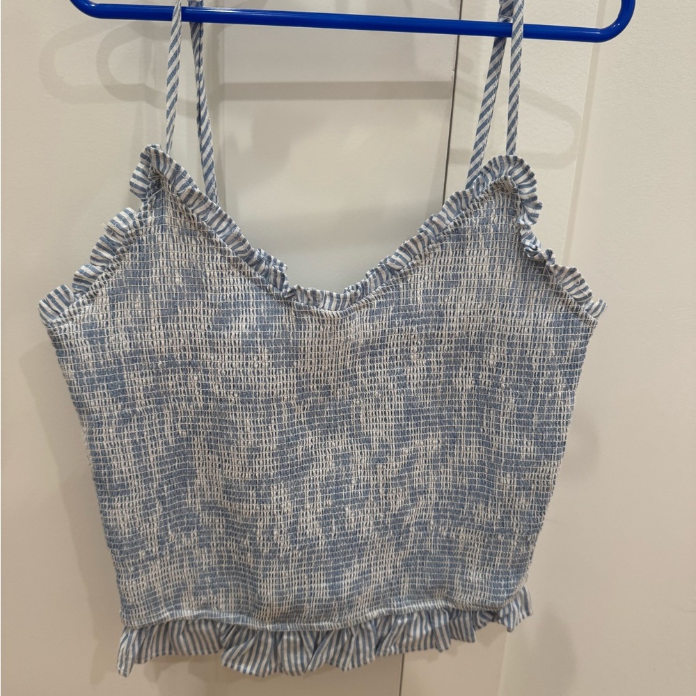 Blue Striped Women's Top